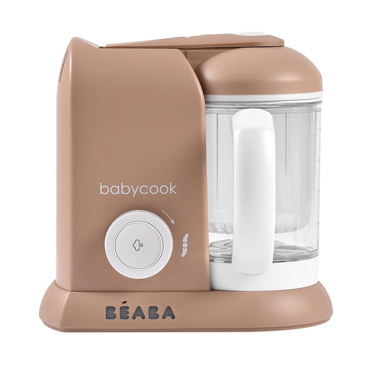 BEABA Babycook Solo 4 in 1 Baby Food Maker, Puree Steamer and Blender for Purees, Grinder with Auto Steam Cooking, Lrg Capacity 4.5 Cups 27 Servings in 20 Mins, Pralin