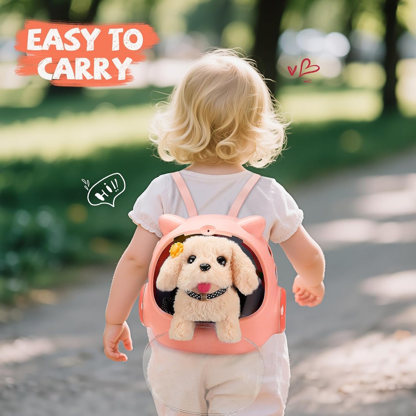 16 Pcs Robot Dog Toys for Girls, Toys for 3 4 5 6 7 8 Year Old Girls Kids Boys, Realistic Robot Puppy Toy for 5-7 6-8, Ideas Birthday Gifts for Girl 3 4 5 6 Year Old