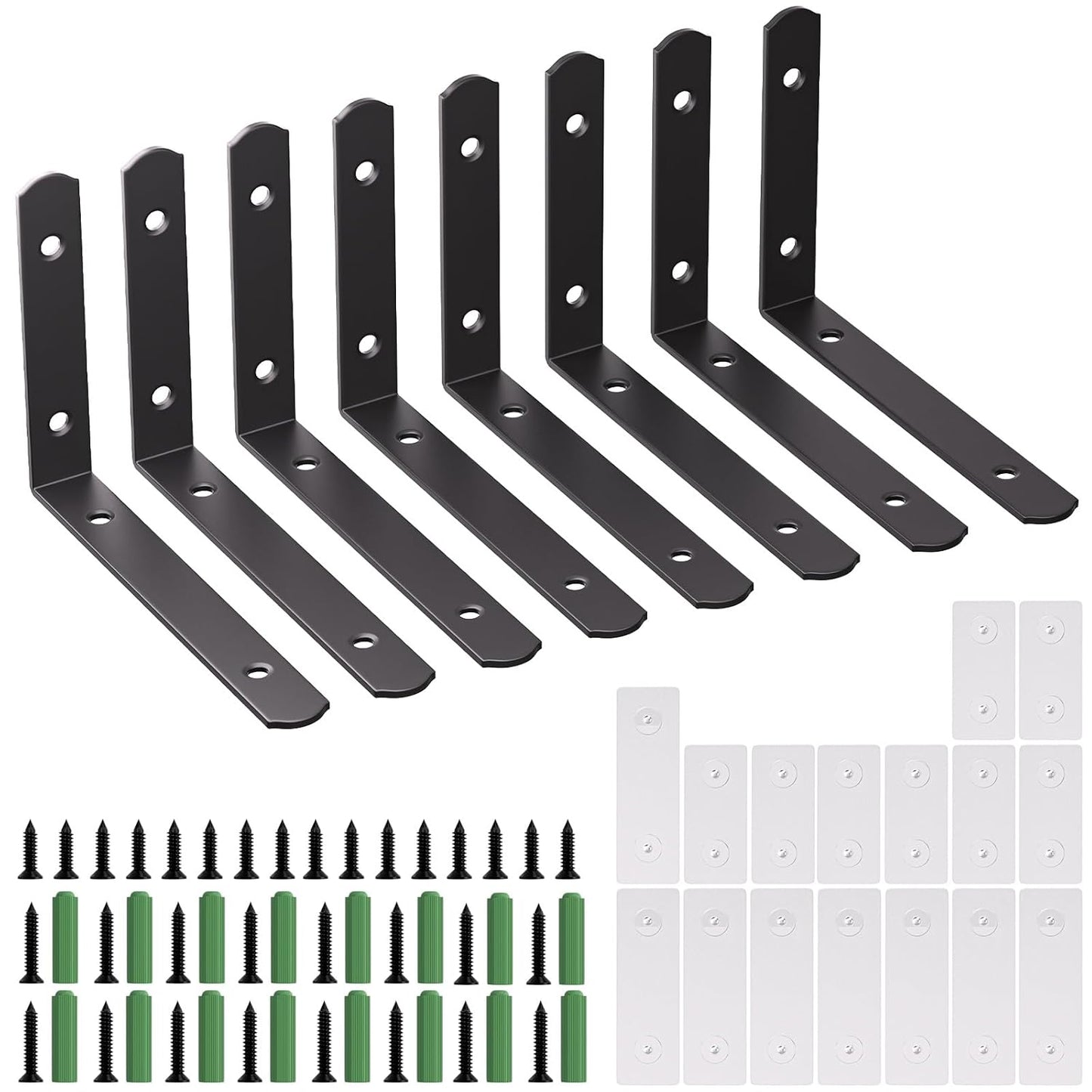 8 Pcs Furniture Anchors, OEH Furniture Anchors for Baby Proofing, No Drilling Furniture Wall Anchor Earthquake Straps, Anti Tip Furniture Straps for Baby Cabinet Dresser to Prevent Falling, Large