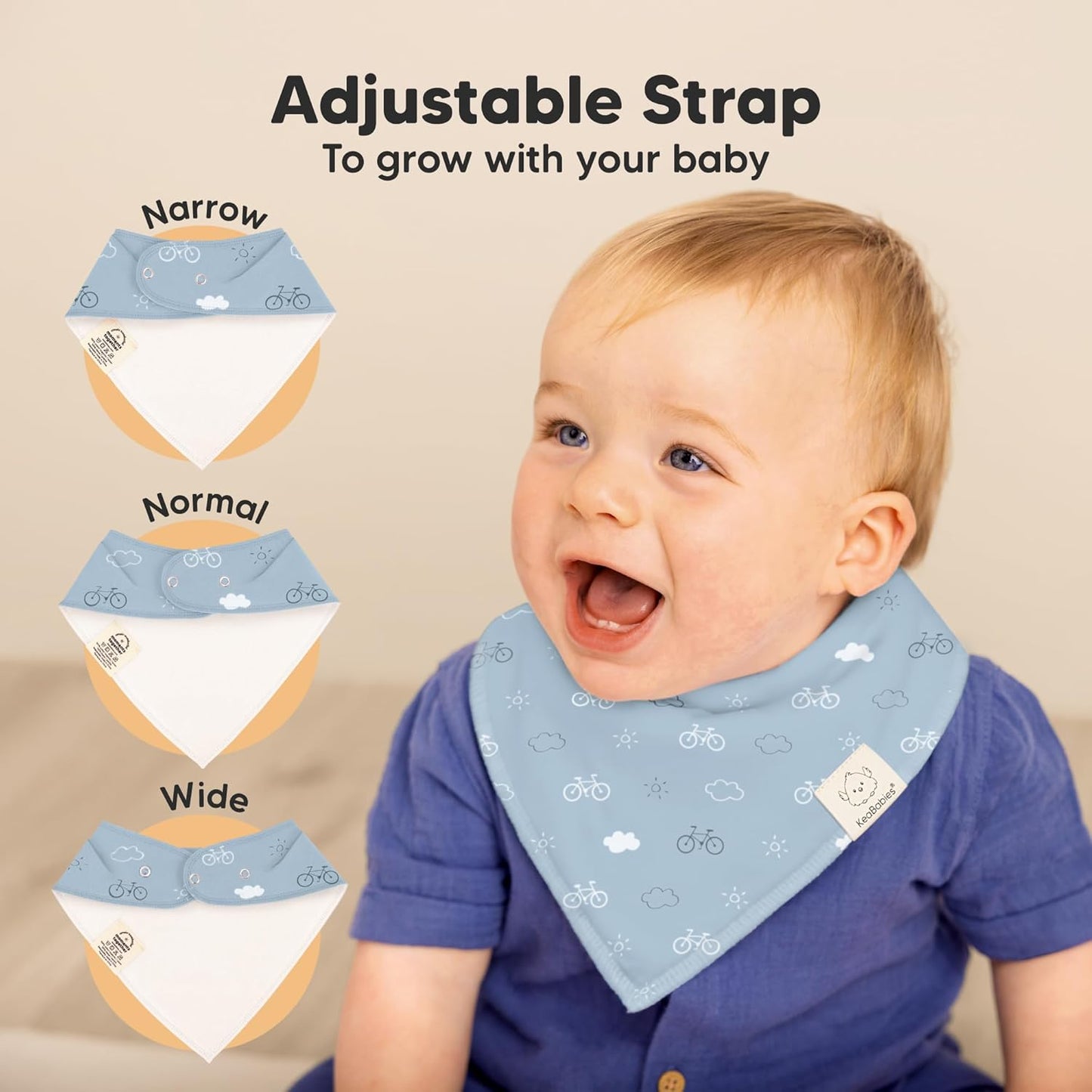 8-Pack Organic Baby Bandana Bibs for Boys, Girls - Super Absorbent Triangle Baby Bibs for Drooling and Teething Infant, 100% Cotton Extra Soft for Newborn, Infant 0-36 Months (Vessels)
