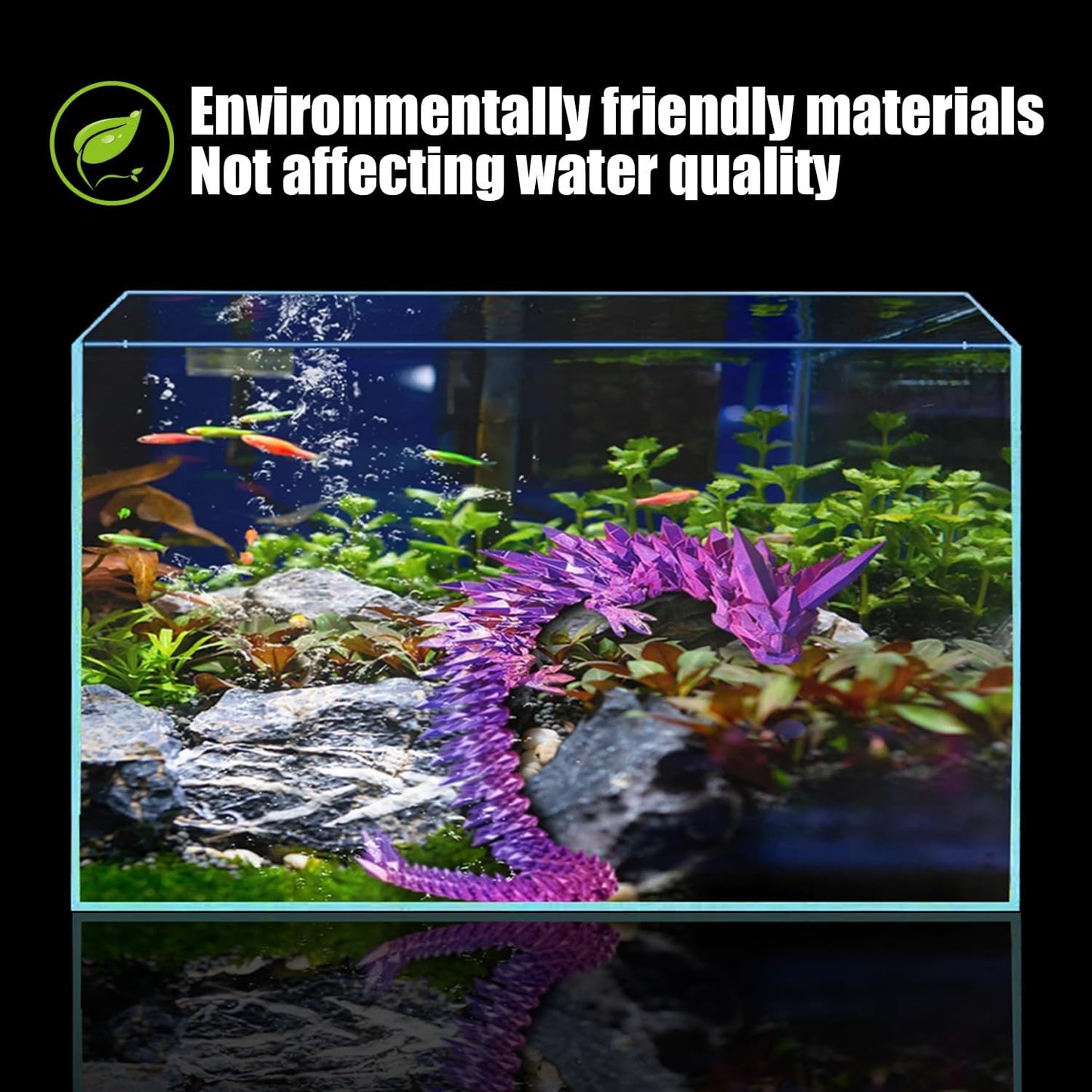 3D Printed Dragon Eggs with Dragon Inside Fidget Toys Full Articulated Dragon Crystal Dragon with Dragon Egg, Home Office Decor Executive Desk Toys Posable Flexible Crystal Dragon Toys (Laser-Purple)