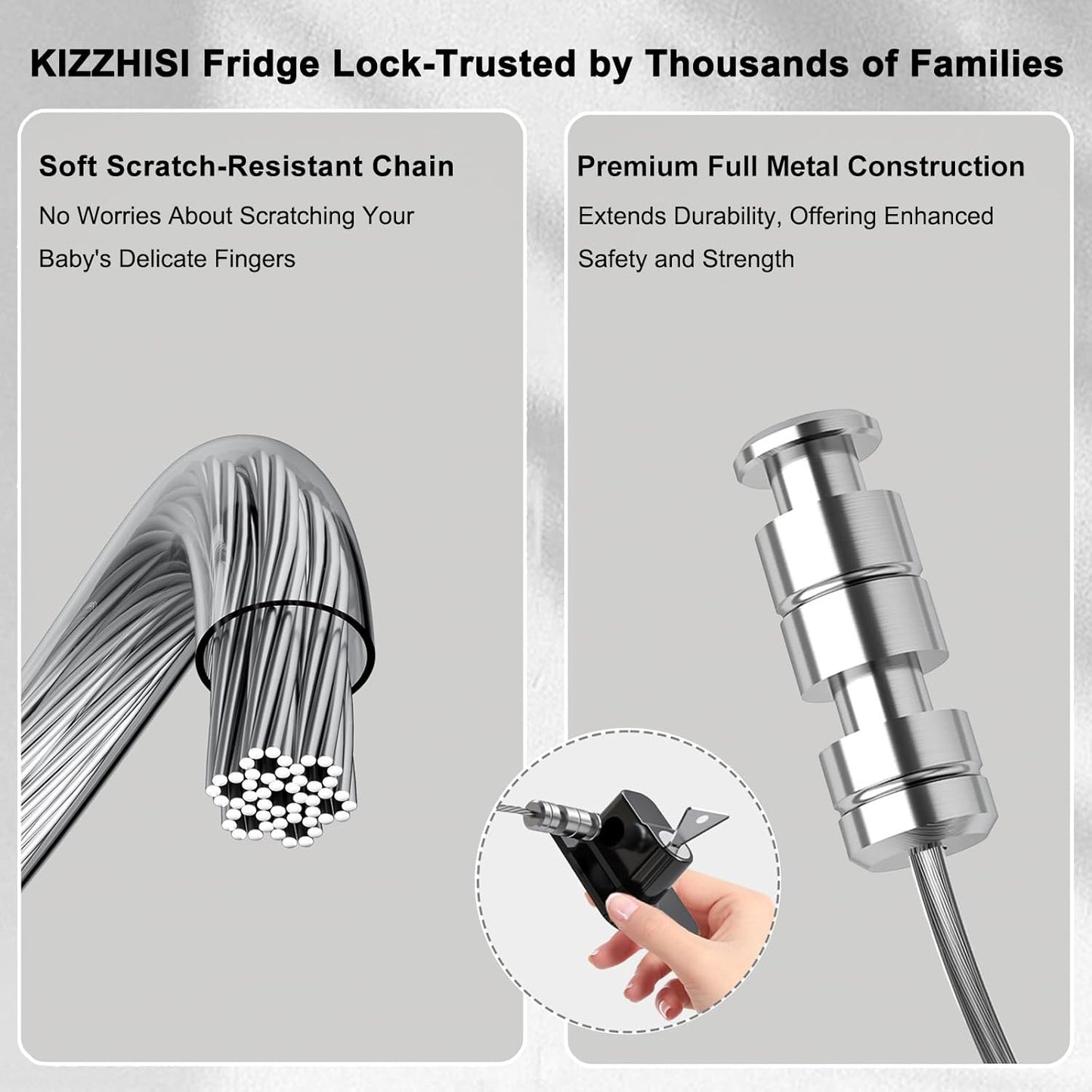 Fridge Lock (4 Pack),Refrigerator Lock with Keys,for Fridge, Cabinet Locks, Drawers, Dishwasher, Toilet and Child Safety Cabinet Locks, 3M Adhesive No Drilling (Black 4pcs)