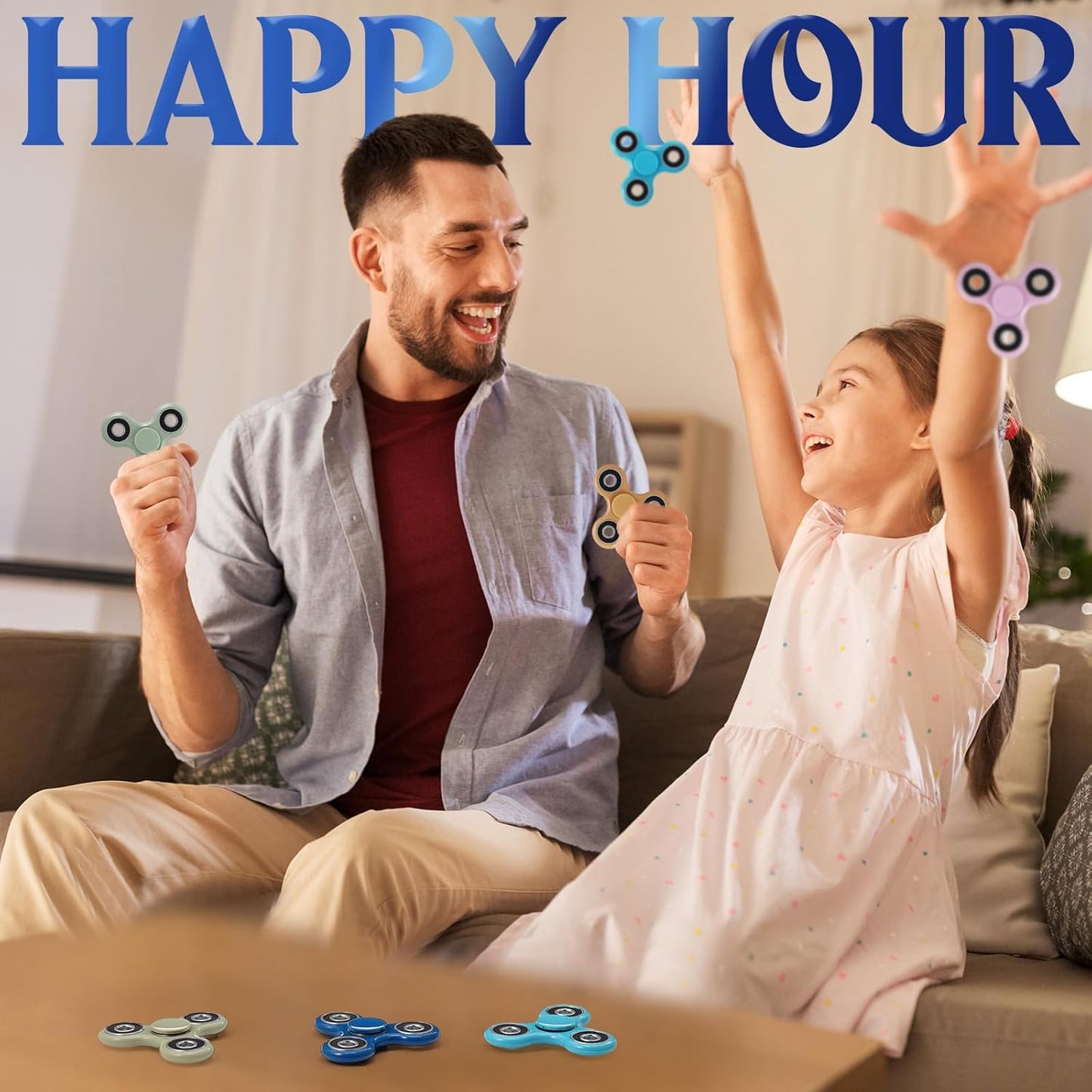 48 Pcs Fidget Spinner Toy Hand Fidget Spinner Bulk Sensory Fidget Toy Adults Fidget Spinners for Adults Kids Party Favors Classroom Prizes Gift Bag Fillers Fidget Relief Toys, 6 Colors