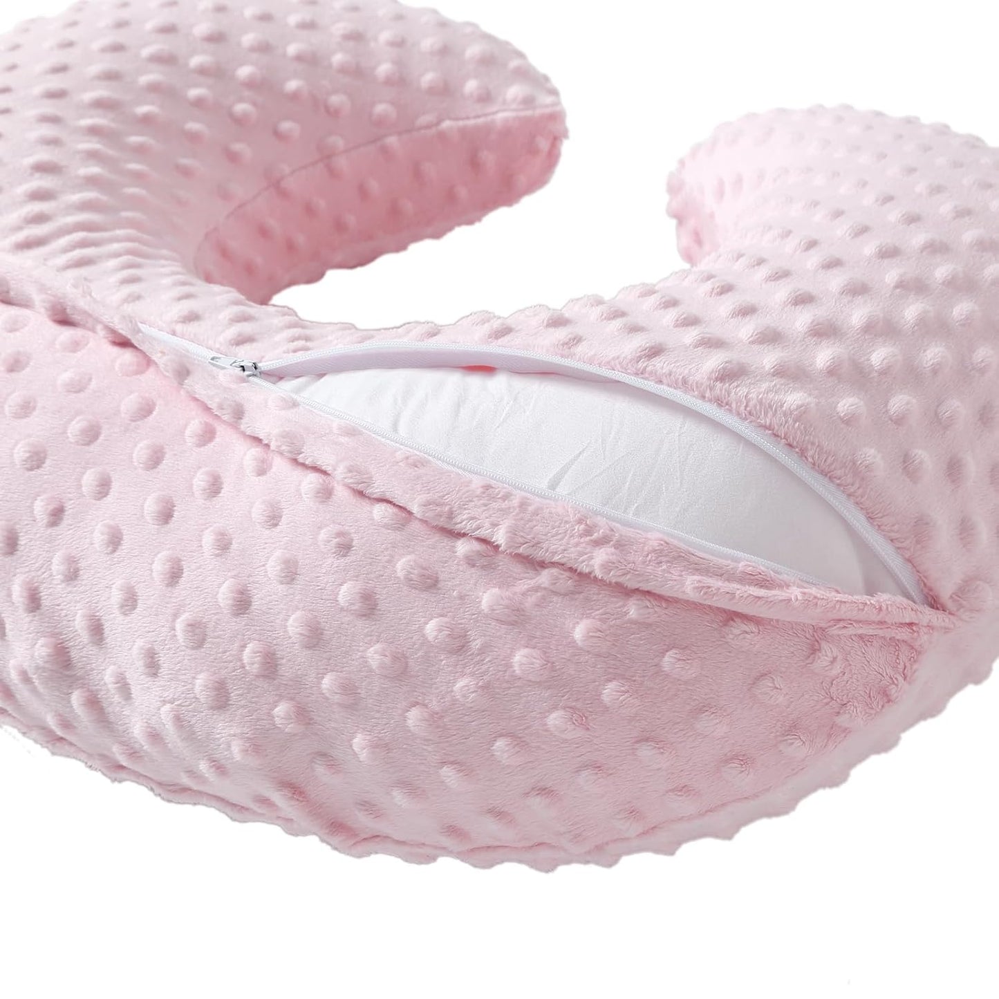 Nursing Pillow and Positioner for Breastfeeding, Ultra Soft Baby Breastfeeding Pillows for More Support for Mom and Baby, with Premium Removable Cover (Blushing Bride)