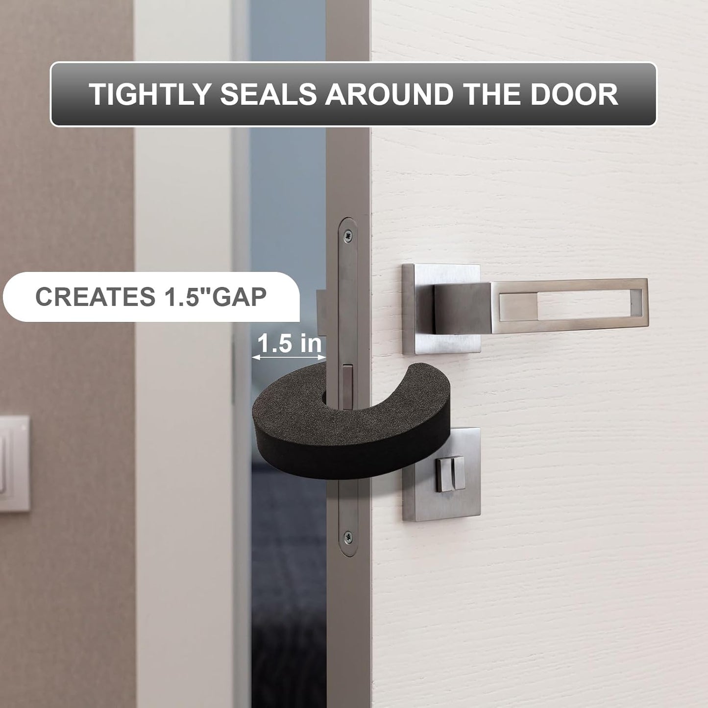 8 Pcs Multifunctional Door Pinch Guard, Stylish Door Finger Pinch Guard, Foam Door Stopper That Prevent Finger Injuries, Slamming Doors, and Keep Children or Pets from Getting Locked in Rooms