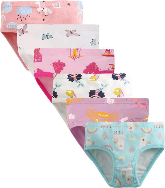 Hahan Girls Soft Panties Toddler Girls Cotton Underwear Kids Briefs