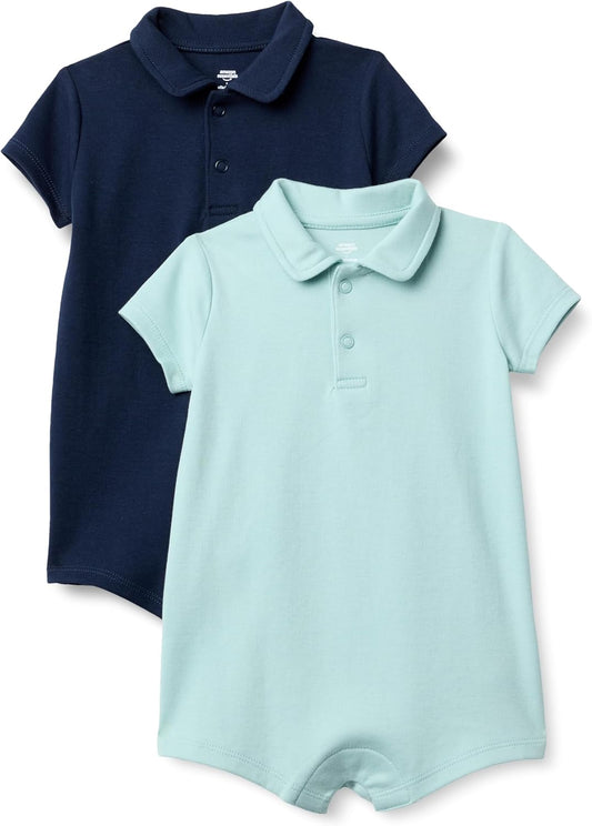 Amazon Essentials baby-boys Short Sleeve Romper