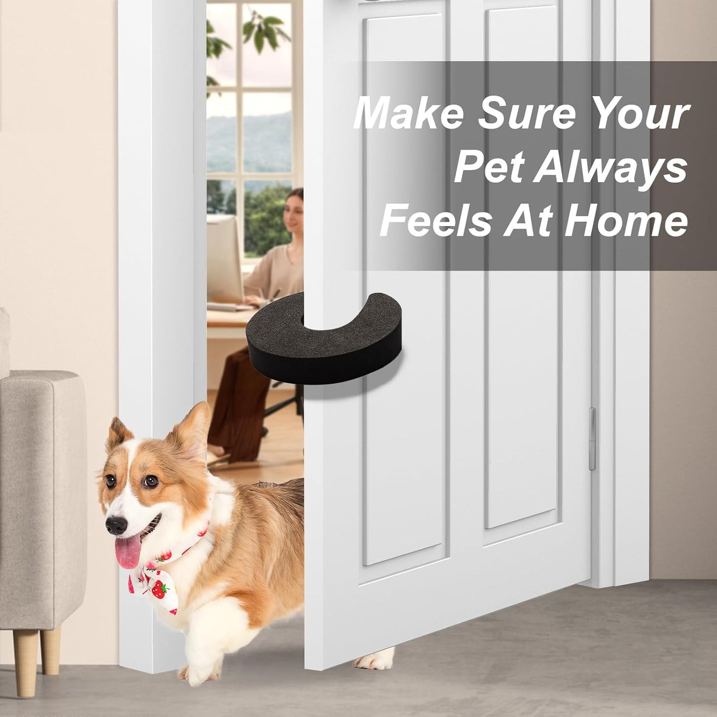 8 Pcs Multifunctional Door Pinch Guard, Stylish Door Finger Pinch Guard, Foam Door Stopper That Prevent Finger Injuries, Slamming Doors, and Keep Children or Pets from Getting Locked in Rooms