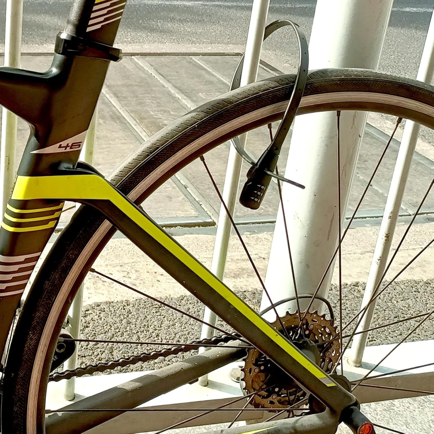 Combination Lock Cable for Cabinets Proofing Security Locks, Suitable for Cabinets, French Refrigerators, Baby Strollers, Kids' Bikes, Helmets, Gates. 3-Pack, Black.