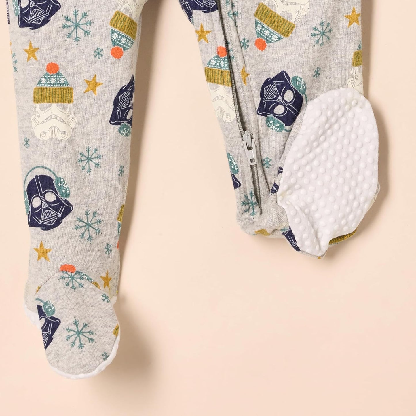 Amazon Essentials Disney | Marvel | Star Wars Unisex Babies' and Toddlers' Snug-Fit Cotton Footed Pajamas, Multipacks