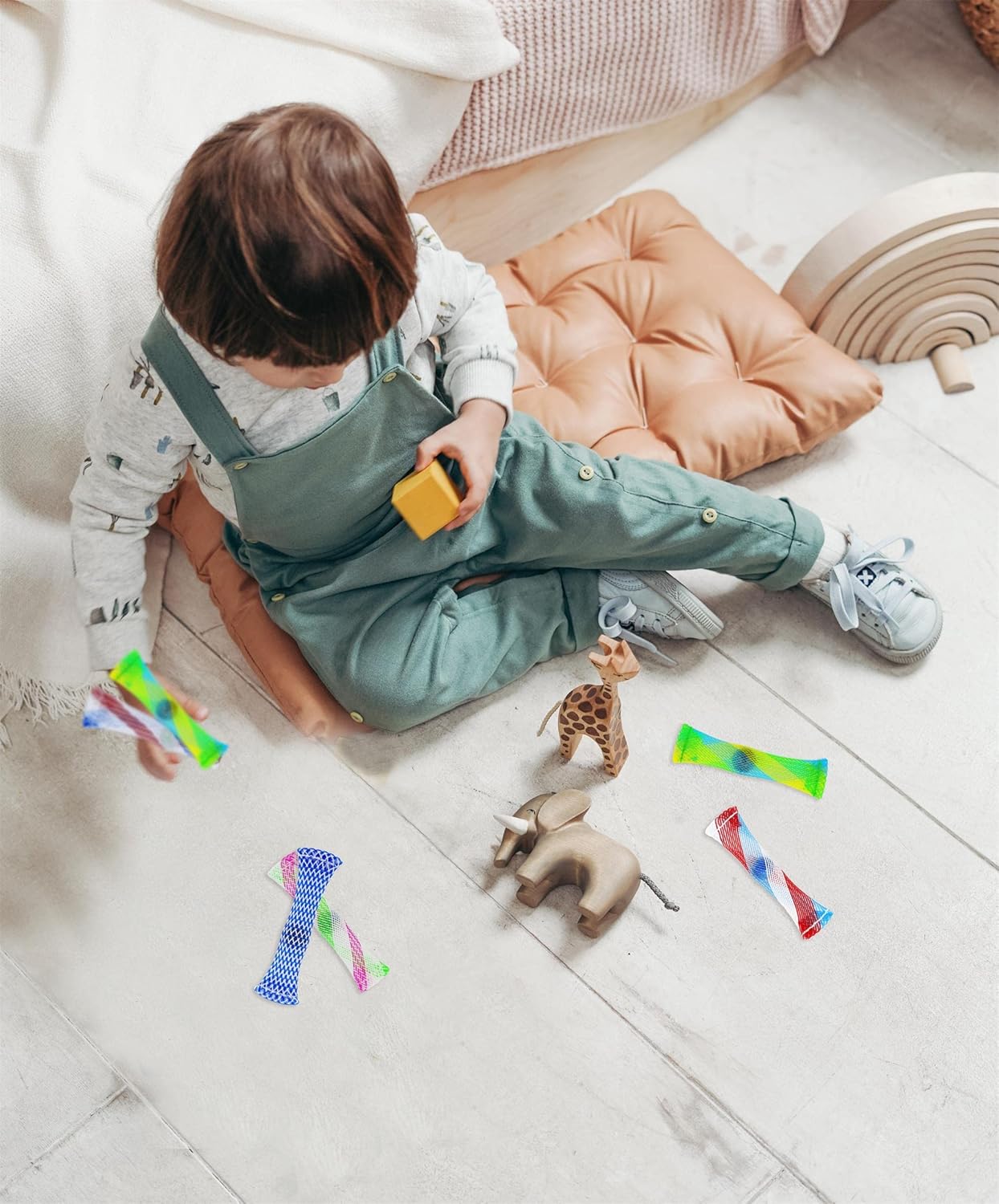 12 Pack Stress Relief and Anxiety Relief Fidget Toys,Marble Mesh (6 Color)