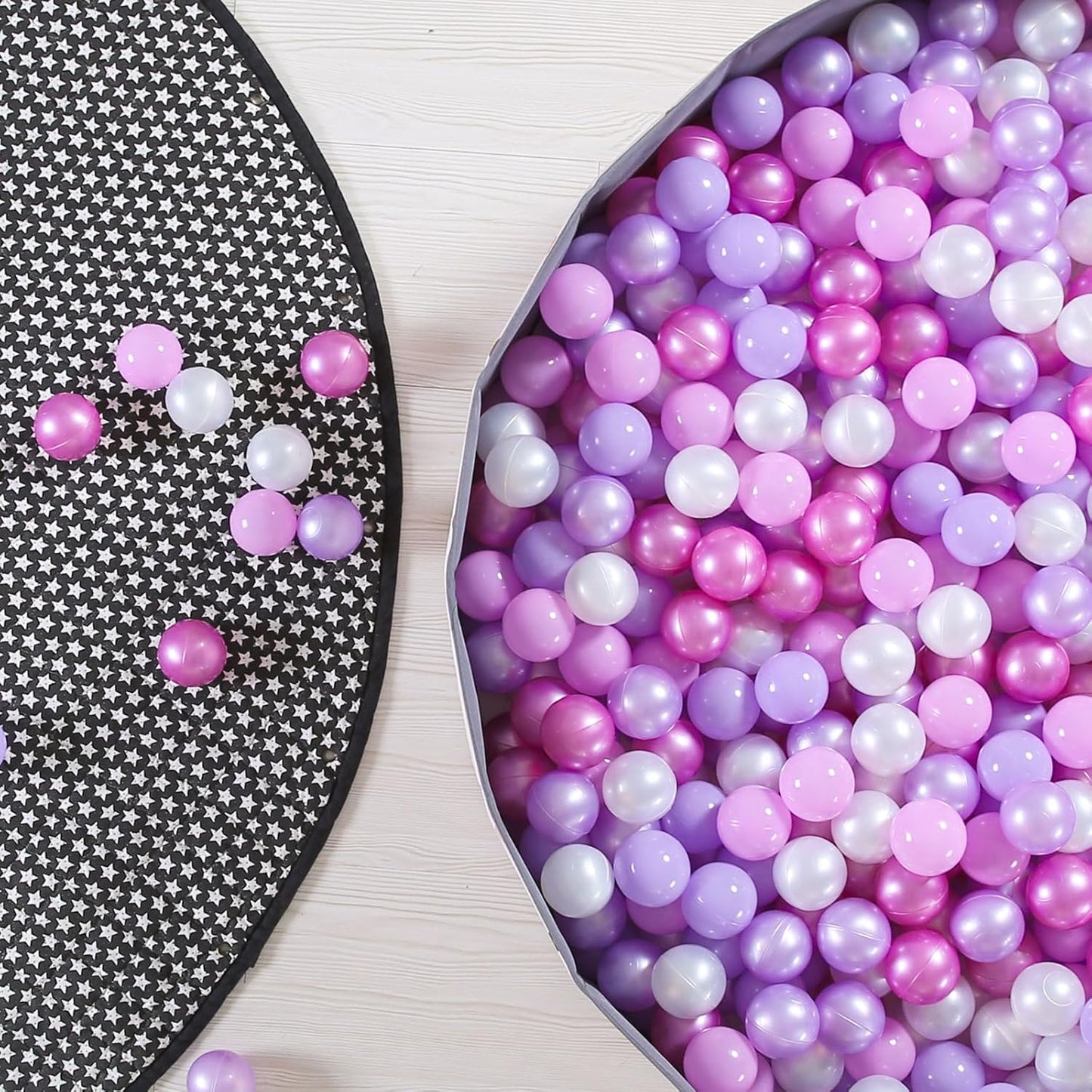 GOGOSO Ball Pits Balls for Toddlers Pack of 50 100 200 Plastics Shape Ball Non-Phthalate Non-BPA Non-Toxic 2.2-Inch Crush Proof Play Balls