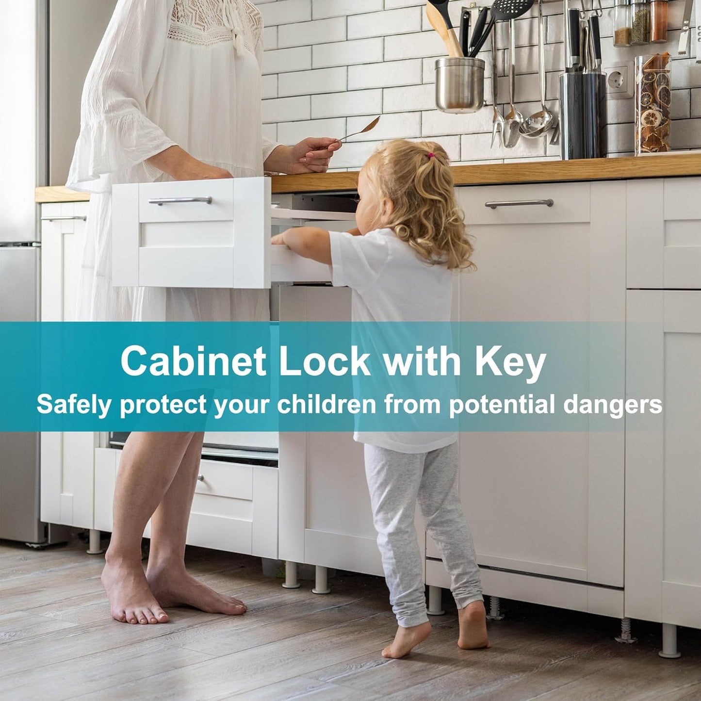 6 Pcs Cabinet Locks with Keys, 5/8 Inch Cam Lock Keyed Alike, RV Cam Lock for RV Storage Door, Cabinet and Drawer, Tool Box Locks with Keys, Zinc Alloy