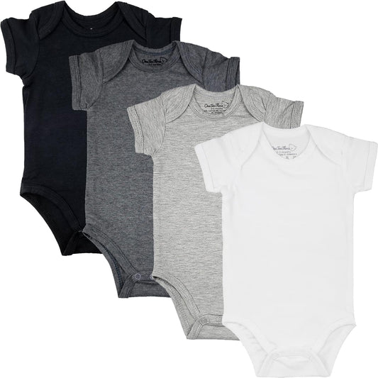 123 Bear Baby Cotton Spandex short-sleeve bodysuits unisex boy girl