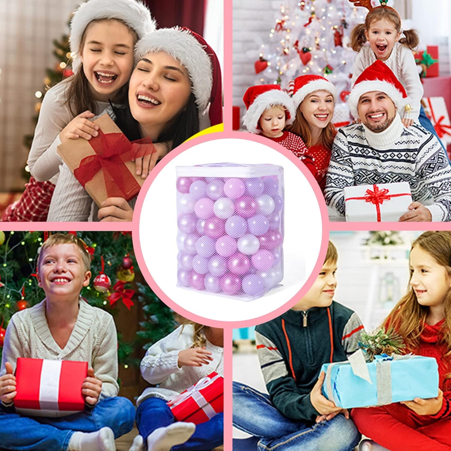 GOGOSO Ball Pits Balls for Toddlers Pack of 50 100 200 Plastics Shape Ball Non-Phthalate Non-BPA Non-Toxic 2.2-Inch Crush Proof Play Balls