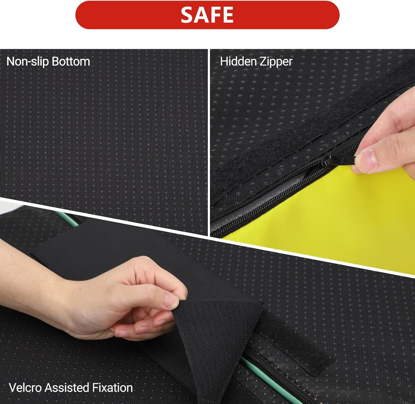 4-Piece Soft PU Leather Toddlers Climbing Toys, Baby Foam Climbing Blocks for Babies Toddlers, Waterproof Foam Play Gym Climber Structures for Toddler 3, Indoor Climb and Crawl Activity Play Set