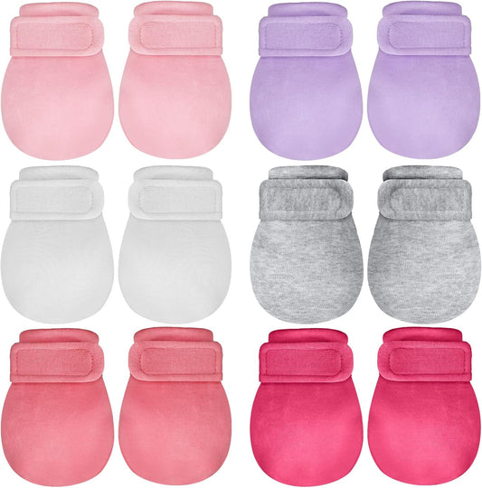 Adjustable Baby Mittens No Scratch Newborn Cotton Breathable Gloves Warm Baby Mitts for Boys Kids