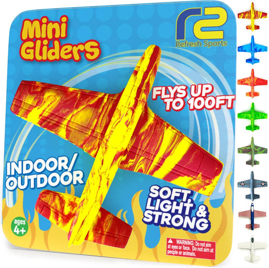 Airplane Toy Foam Glider Plane for Kids: Pool Toys & Coolest Gift For 7 Year Old Boys & Girls - Beach Toys Gift Ideas For All Ages - Summer Yard Games Gifts for Age 3 4 5 6 7 8 9 10 11 12 Year Old