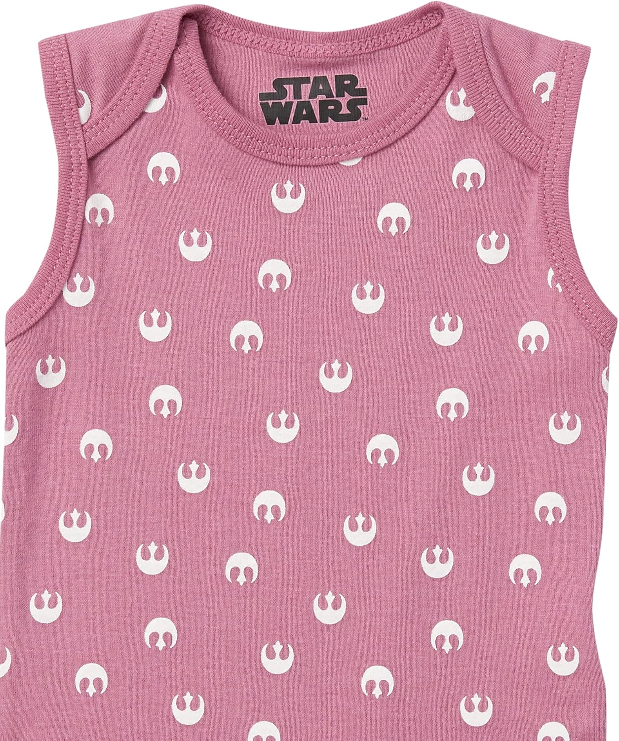 Amazon Essentials Disney | Star Wars | Princess Baby Girls' Sleeveless Bodysuits, Pack of 6