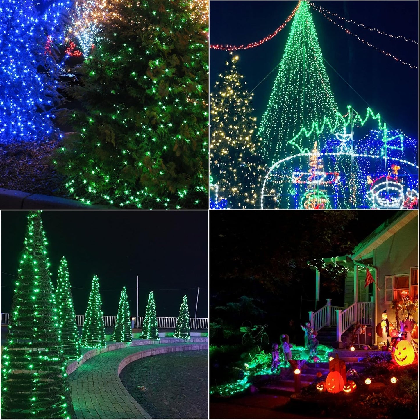 33ft St Patrick's Day Decorations Lights, 100 LED Green Wire Fairy Starry String Lights Plug in, 11 Lighting Modes, for Indoor Outdoor Xmas Tree Wedding Party Decoration (Green)
