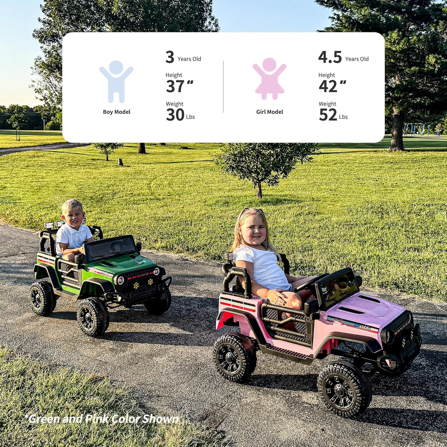 12V Kids Ride on Car Truck, Kids Electric Vehicles Car Ride on Toy for Toddlers 3-5 with Remote Control - White